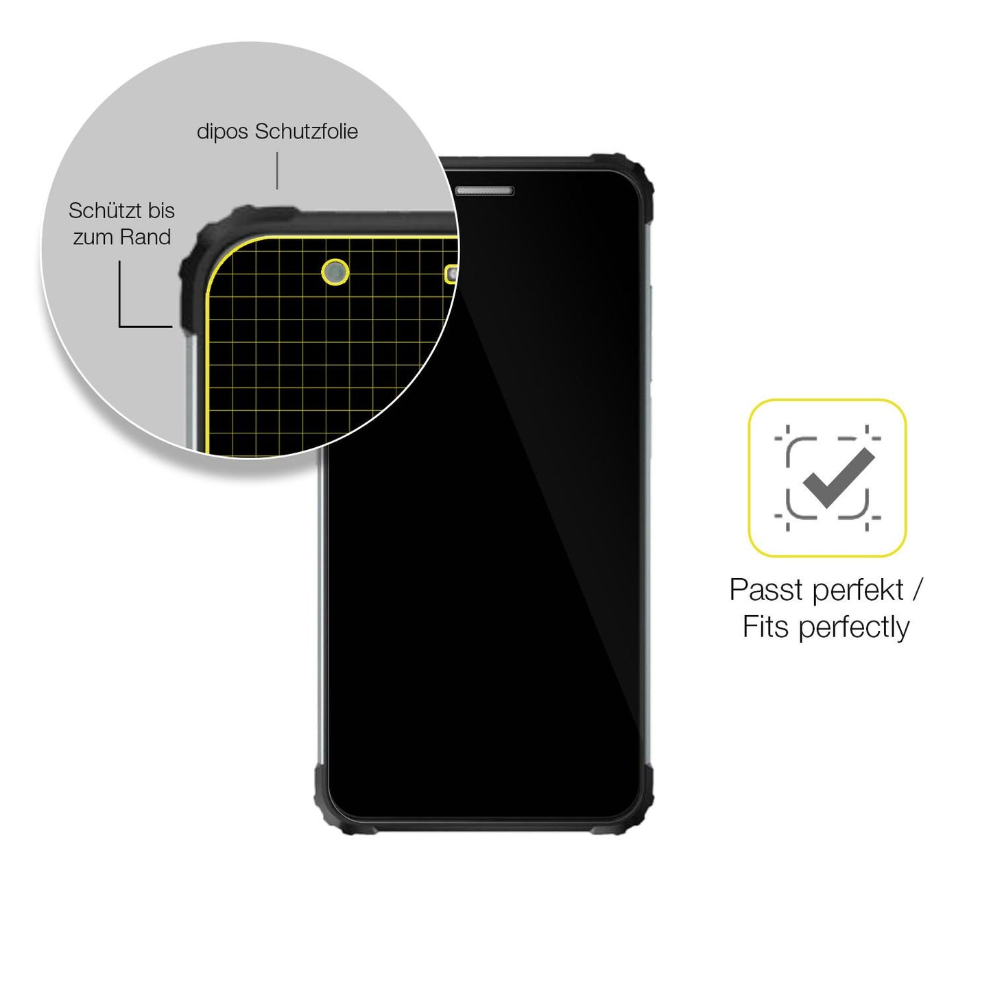 2x 3D Full Cover Schutzfolie für Blackview BV6600E (6)