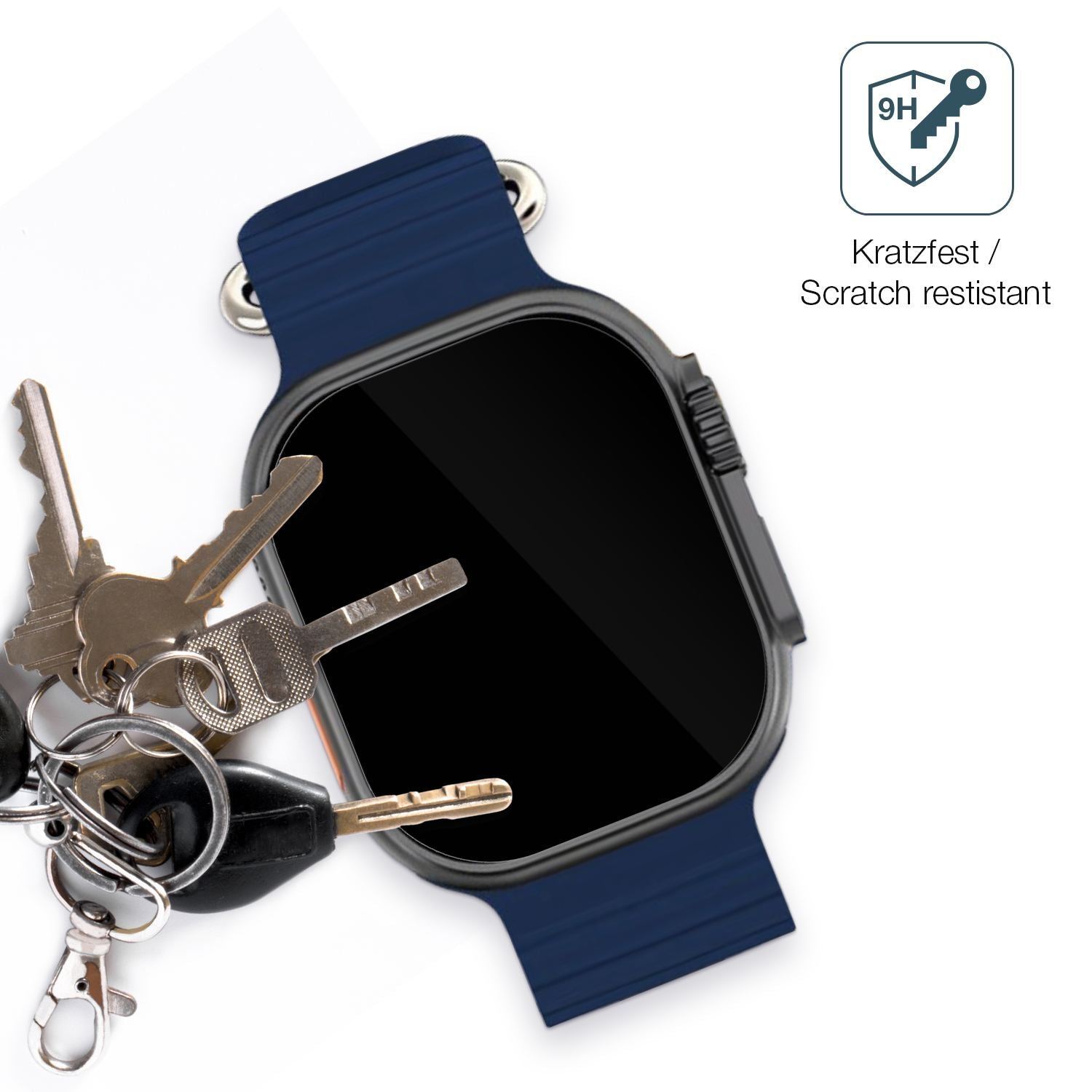 2x 9H Schutzfolie für Kiano Watch Solid Panzerfoli (3)
