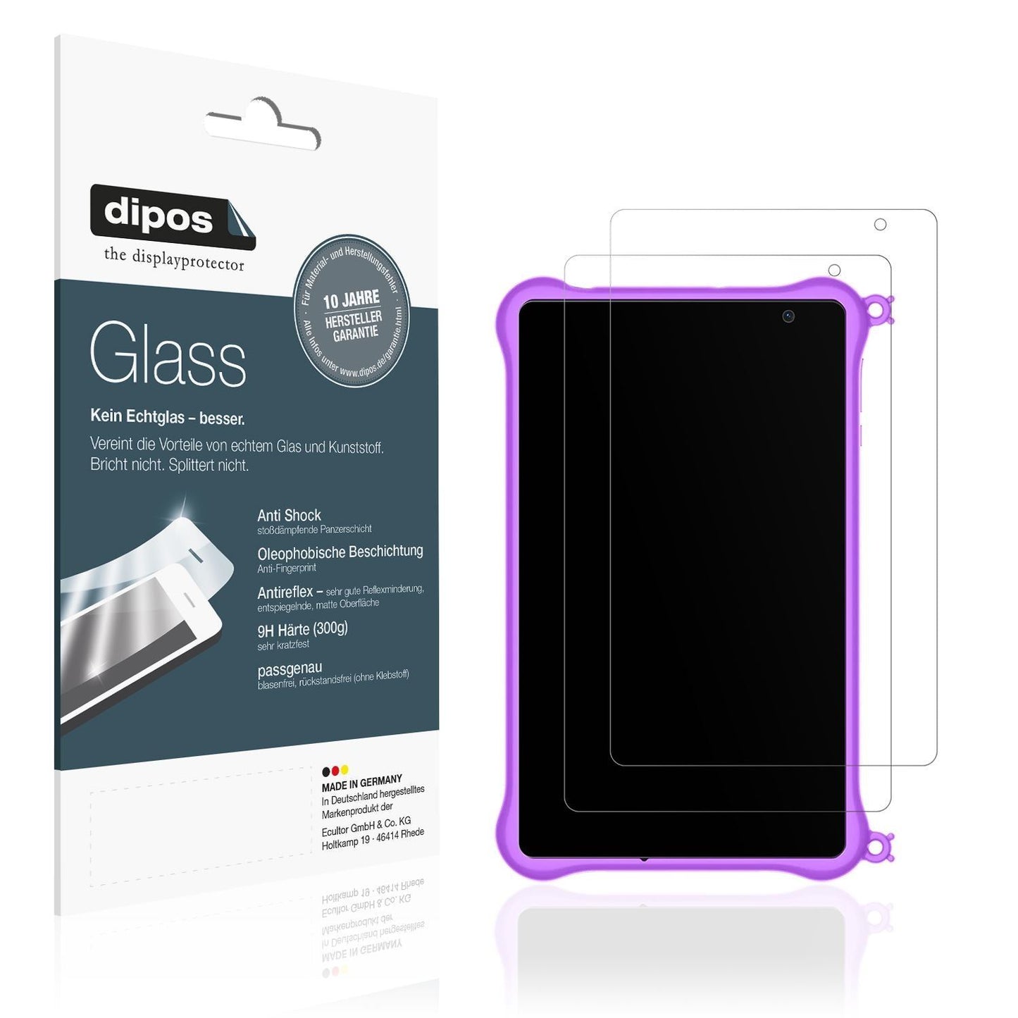 2x 9H Schutzfolie matt für Blackview Tab 50 Kids 8 (1)