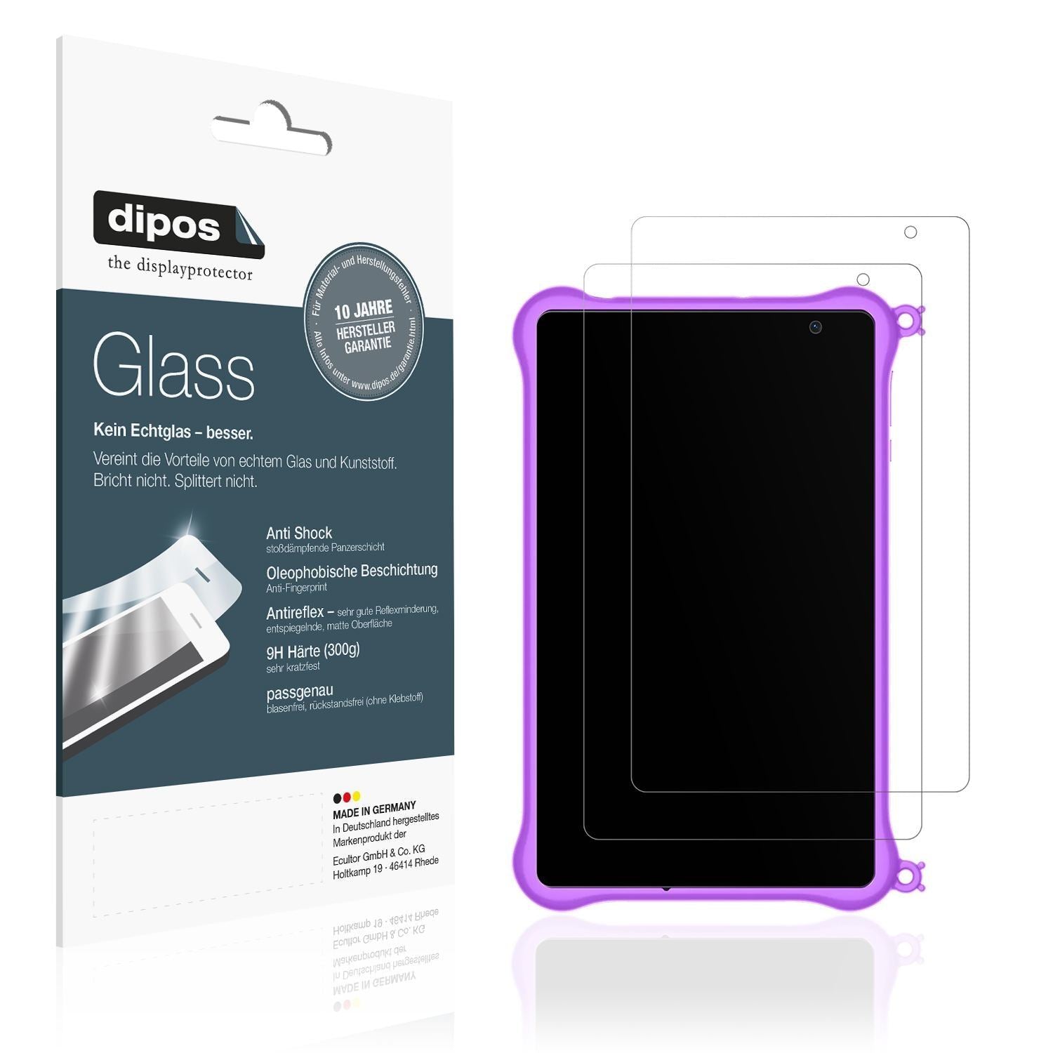 2x 9H Schutzfolie matt für Blackview Tab 50 Kids 8 (1)