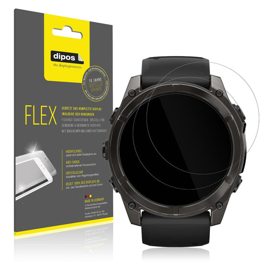 2x 3D Full Cover Schutzfolie für Garmin Fenix 8 47 (1)