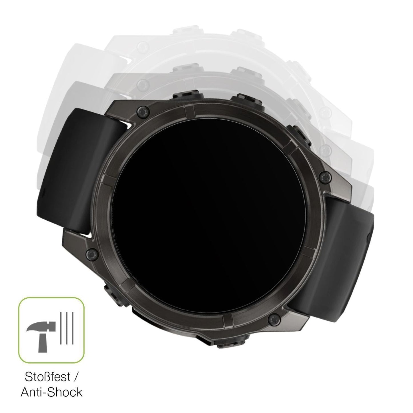 2x Full Cover Schutzfolie matt für Garmin Fenix 8  (4)