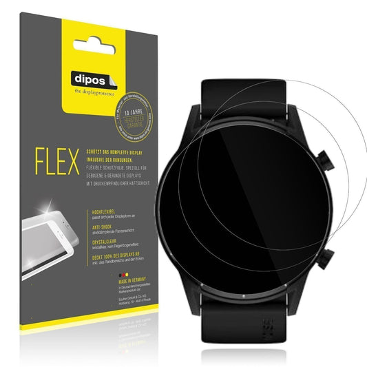 2x 3D Full Cover Schutzfolie für Tecno Watch Pro 2 (1)