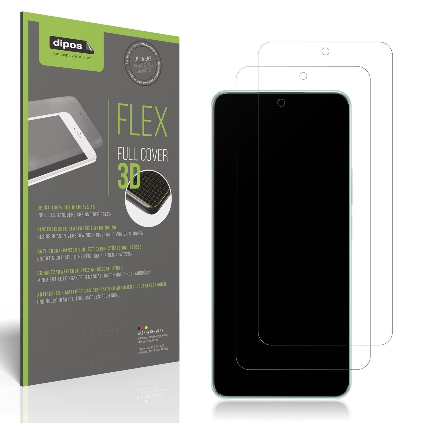2x Full Cover Schutzfolie matt für Honor X9c Smart (1)