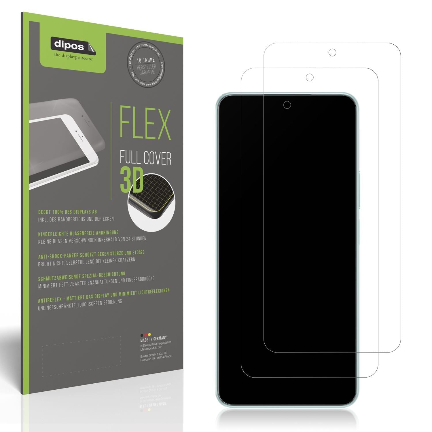 2x Full Cover Schutzfolie matt für Honor X9c Smart (1)