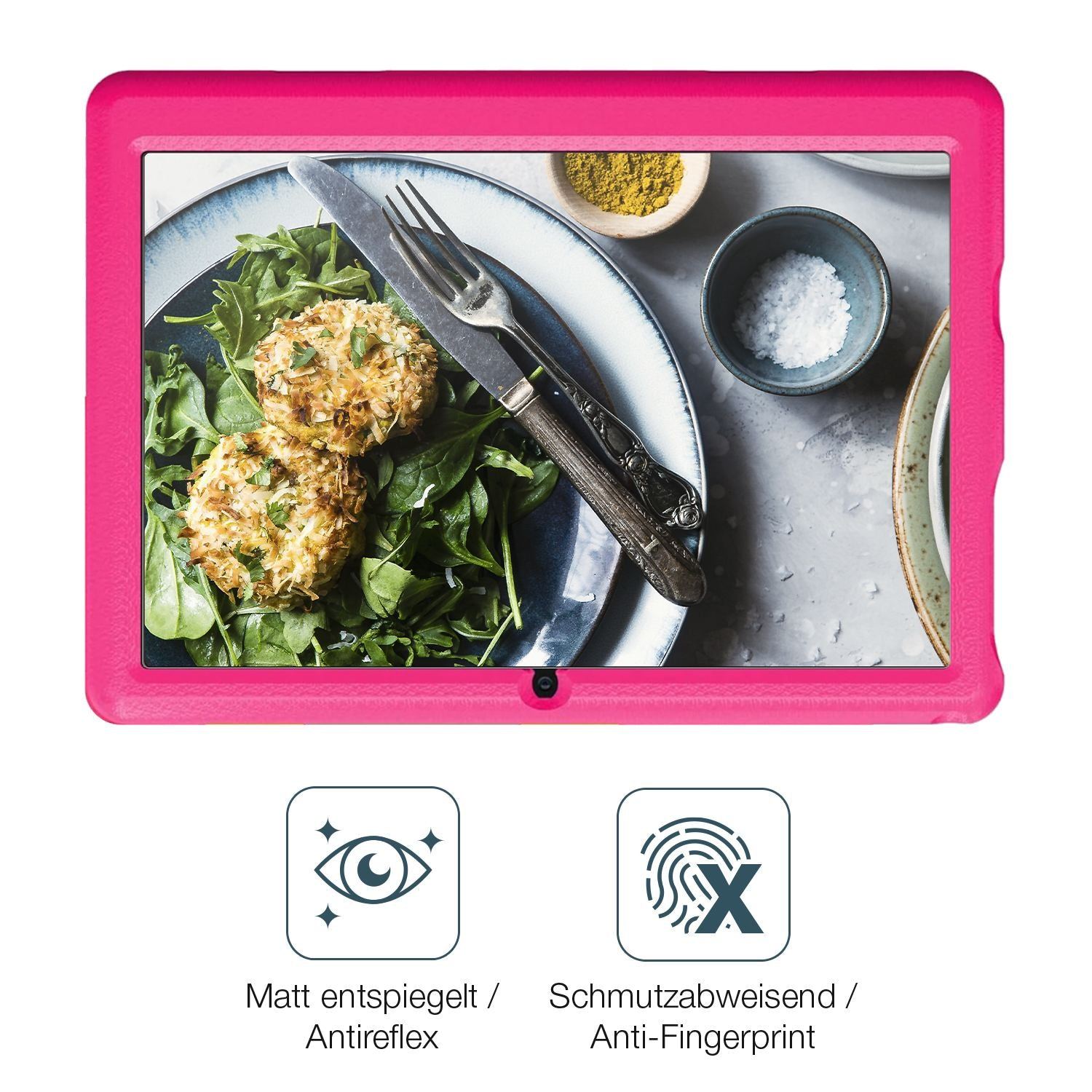 2x Schutzfolie matt für Bufo Kids Tablet KT1006 10 (4)
