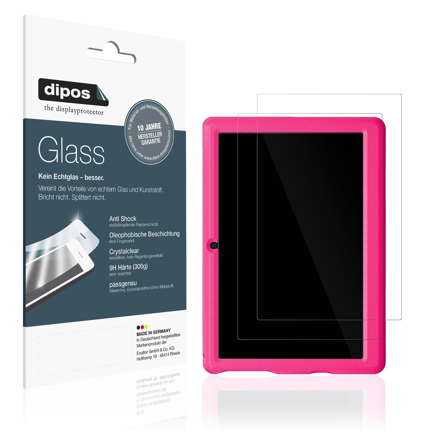 2x 9H Schutzfolie für Bufo Kids Tablet KT1006 10 Z (1)
