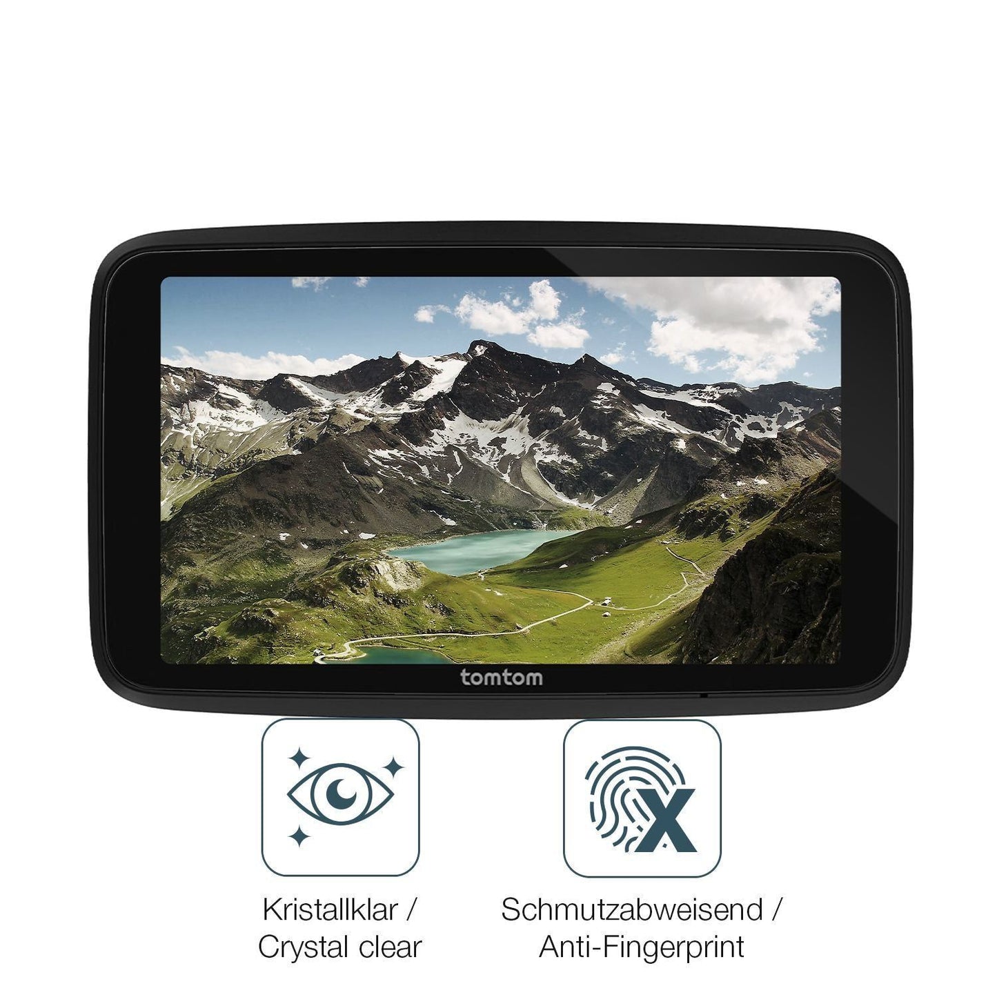 4x Schutzfolie klar für TomTom Go Advanced 6 Zoll  (4)