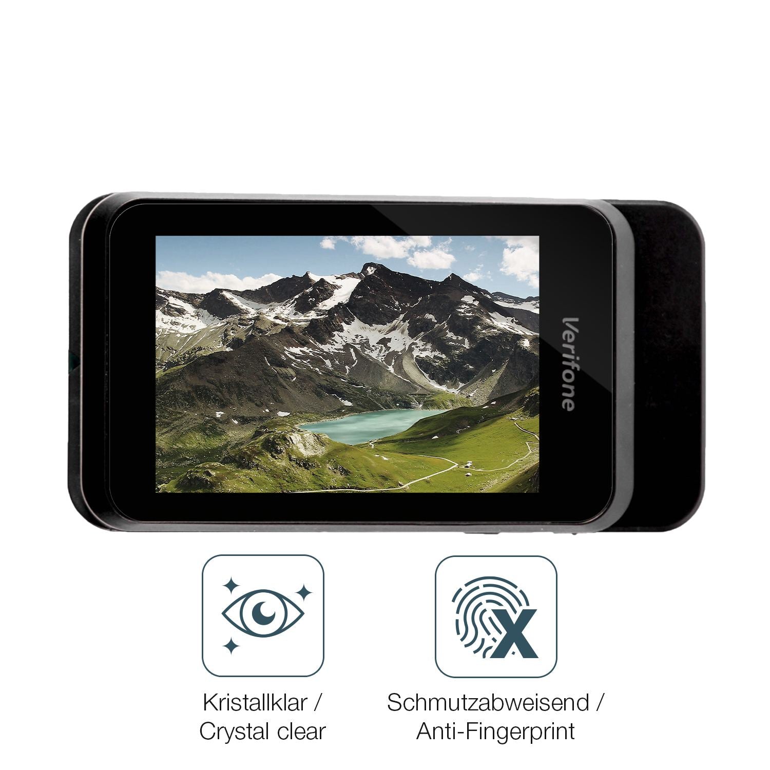 4x Schutzfolie klar für Verifone e280s Display-Sch (4)