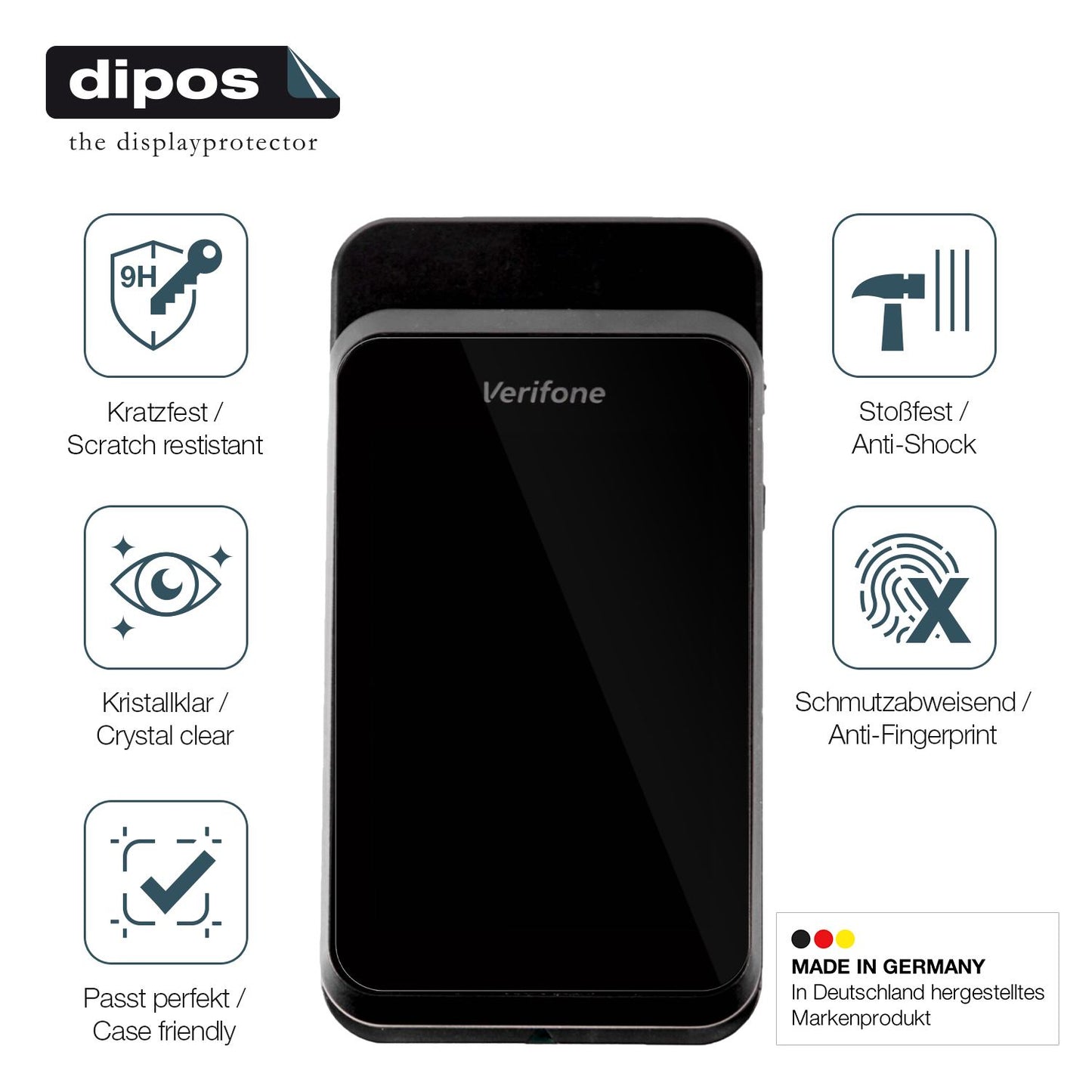 2x 9H Schutzfolie für Verifone e280s Panzerfolie (7)