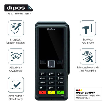 2x 9H Schutzfolie für Verifone V200c Panzerfolie (7)