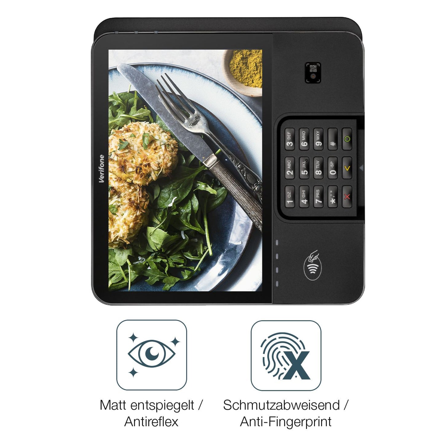 2x Schutzfolie matt für Verifone M440 Display-Schu (4)