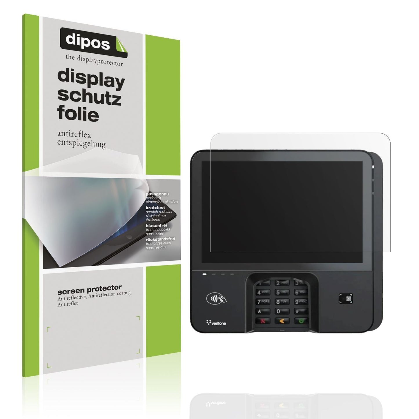 2x Schutzfolie matt für Verifone M425 Display-Schu (1)