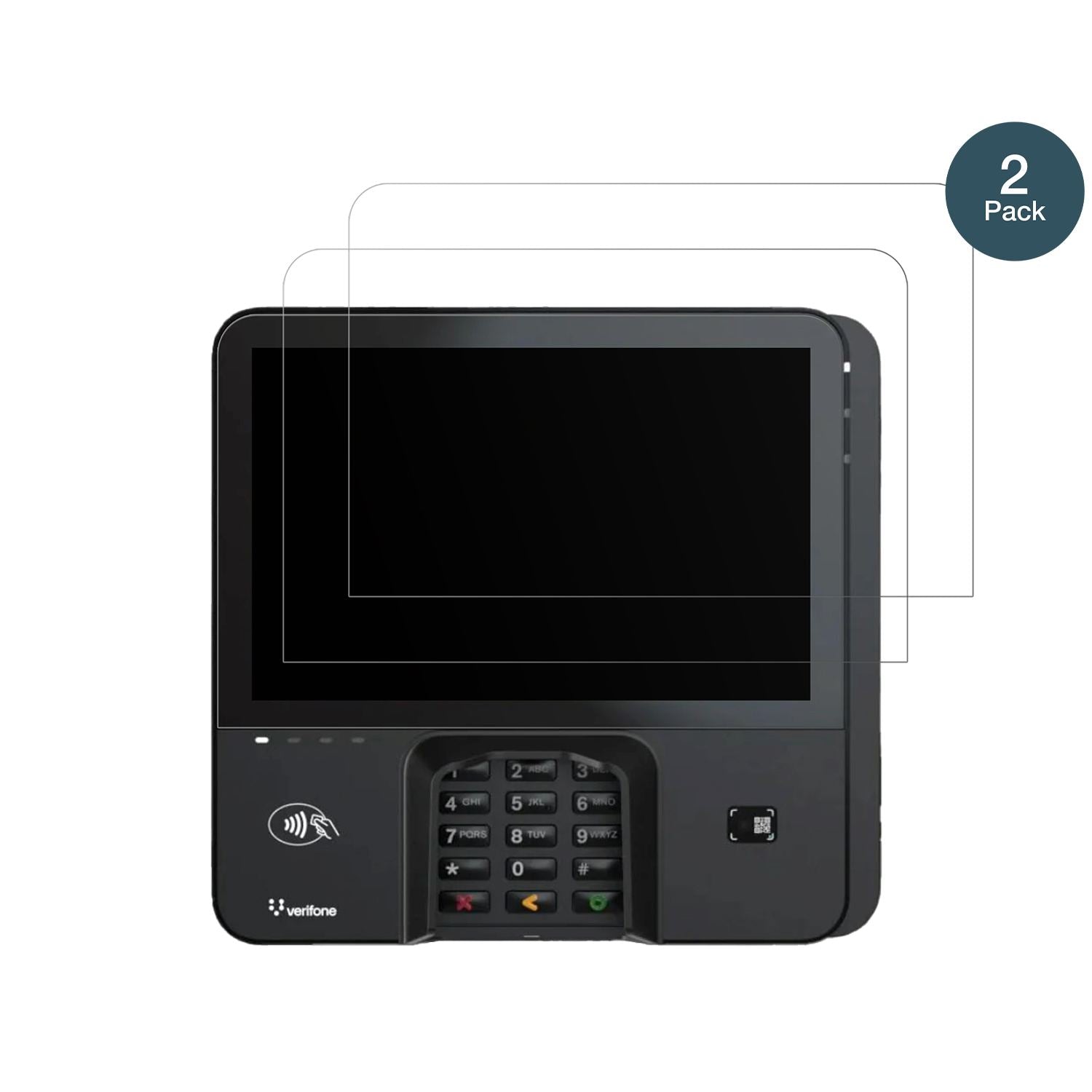 2x 9H Schutzfolie matt für Verifone M425 Panzerfol (2)