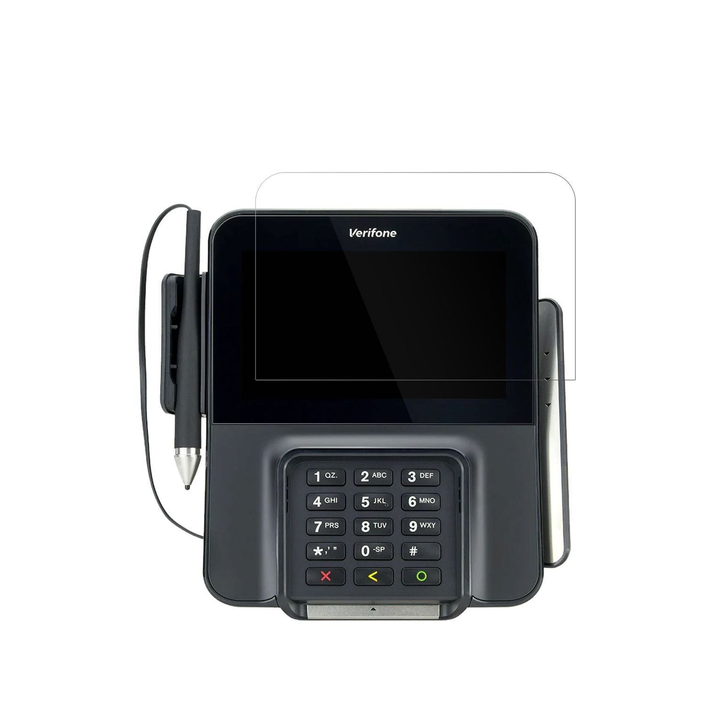 2x Schutzfolie klar für Verifone M400 Display-Schu (2)