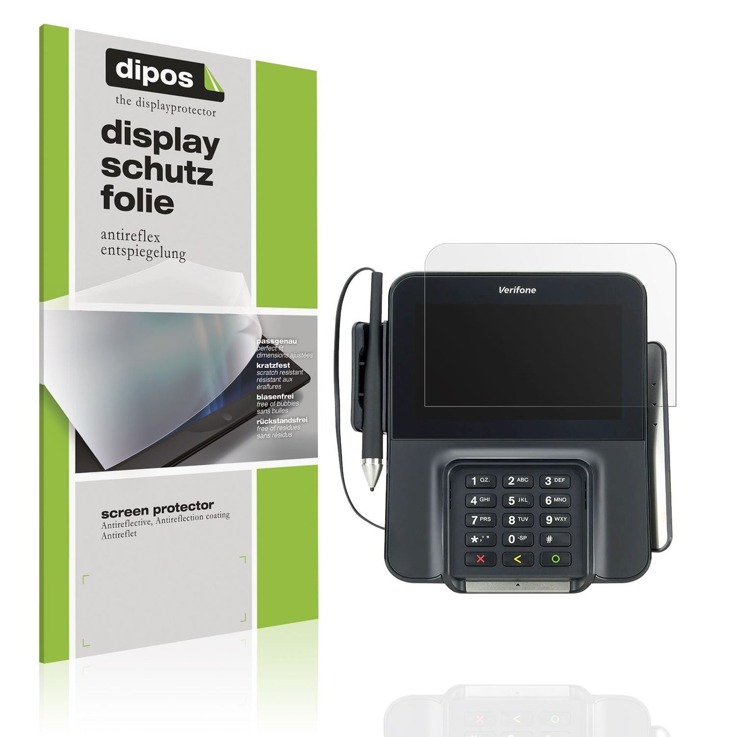 2x Schutzfolie matt für Verifone M400 Display-Schu (1)