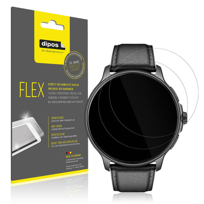2x 3D Full Cover Schutzfolie für Smartwatch 28.5mm (1)