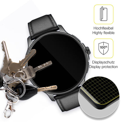 2x 3D Full Cover Schutzfolie für Smartwatch 28.5mm (3)
