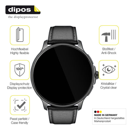 2x 3D Full Cover Schutzfolie für Smartwatch 28.5mm (7)