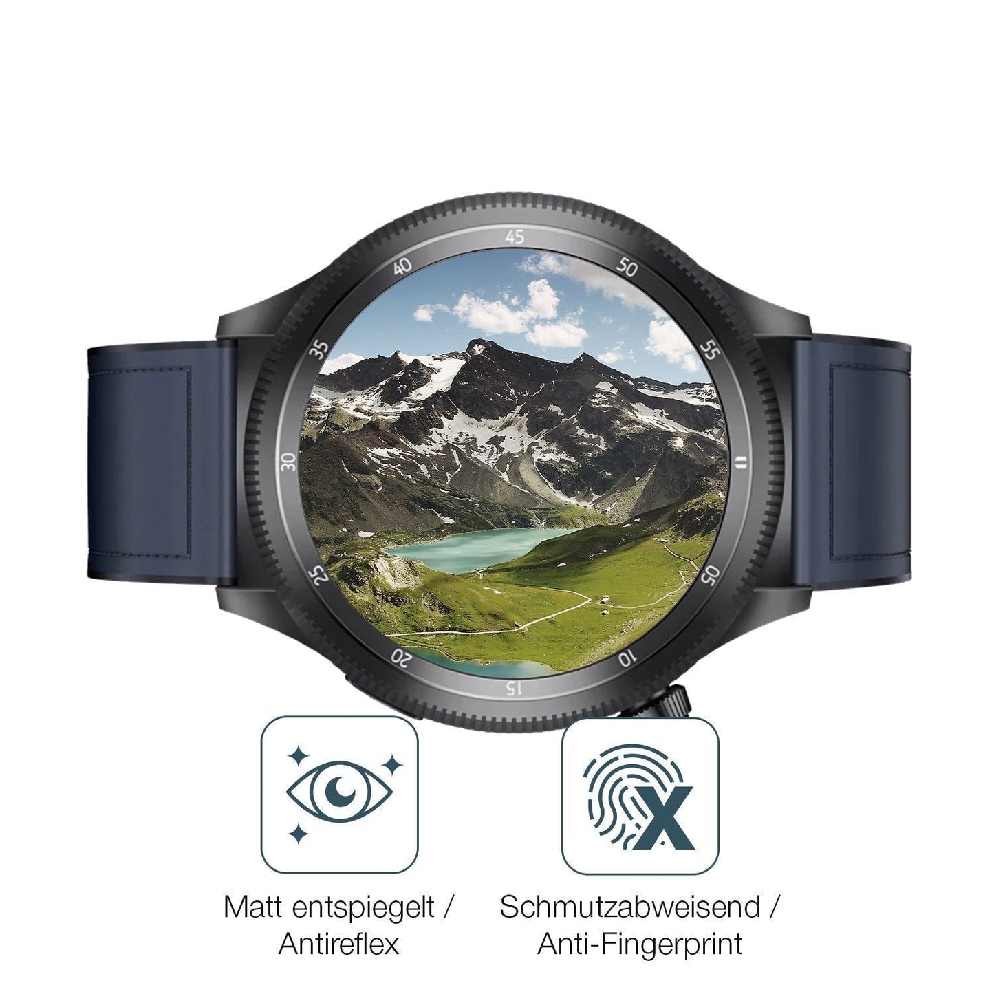 6x Schutzfolie matt für Kumi Watch Gear GT3 Displa (4)