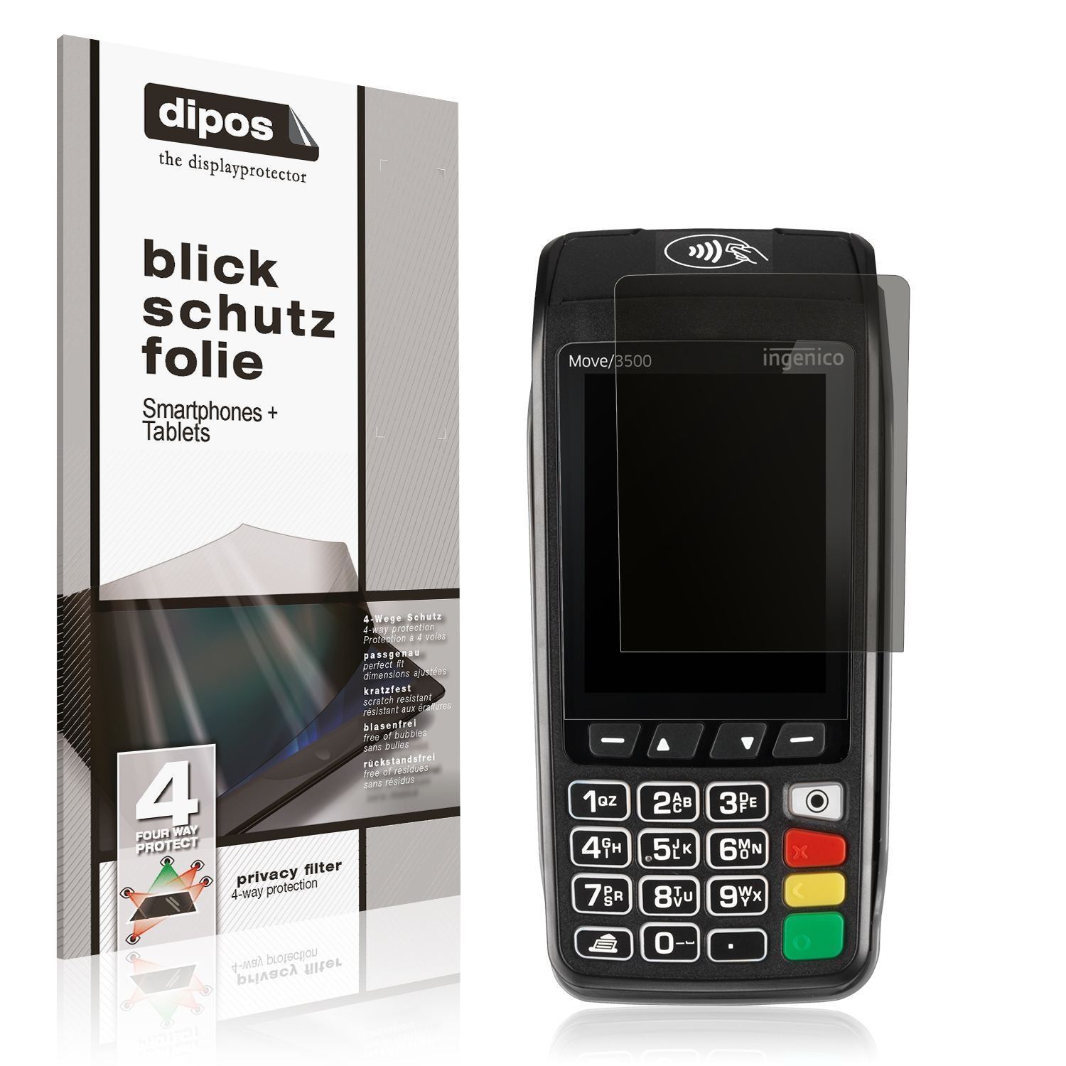 Blickschutzfolie für Ingenico Move 3500 matt Schut (1)