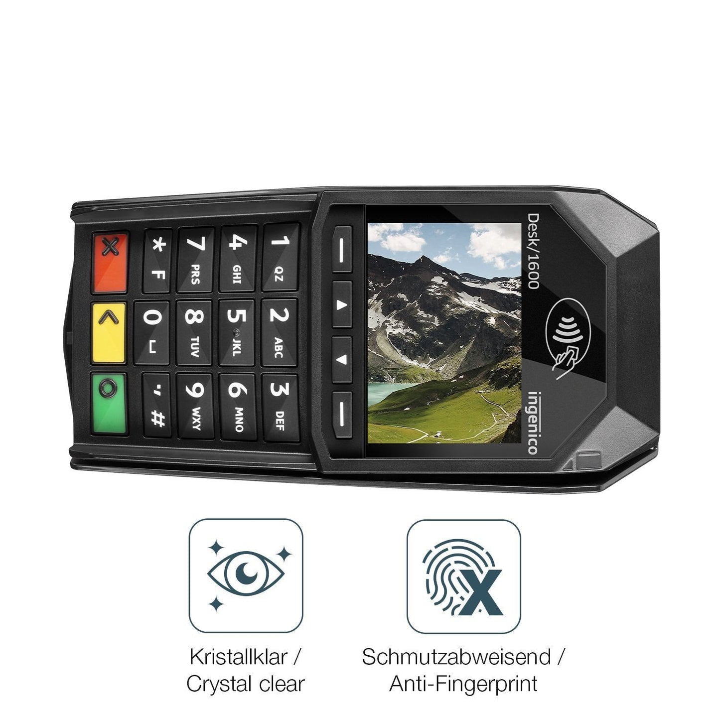 2x 9H Schutzfolie für Ingenico Desk 1600 Panzerfol (5)