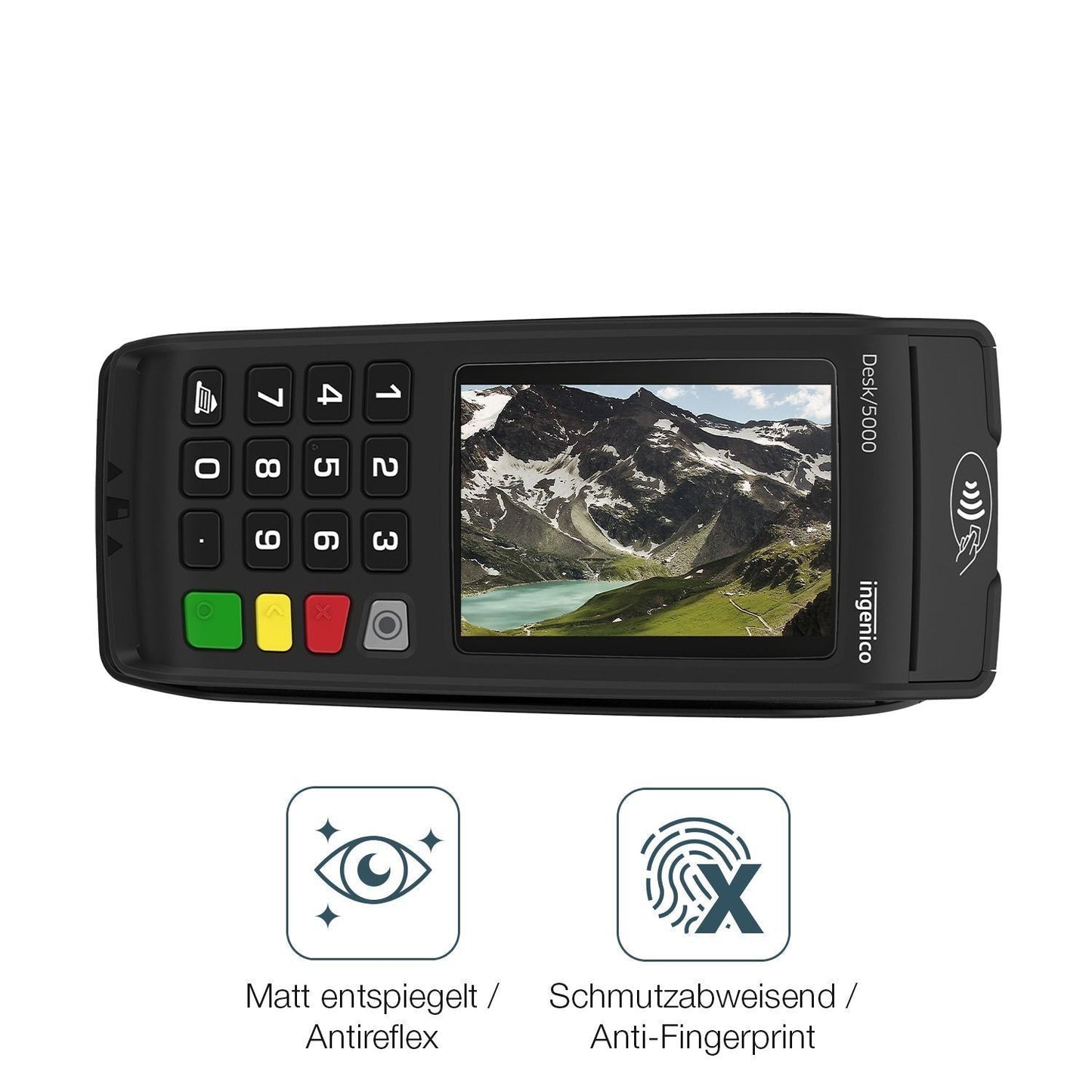 2x 9H Schutzfolie matt für Ingenico Desk 5000 Panz (5)