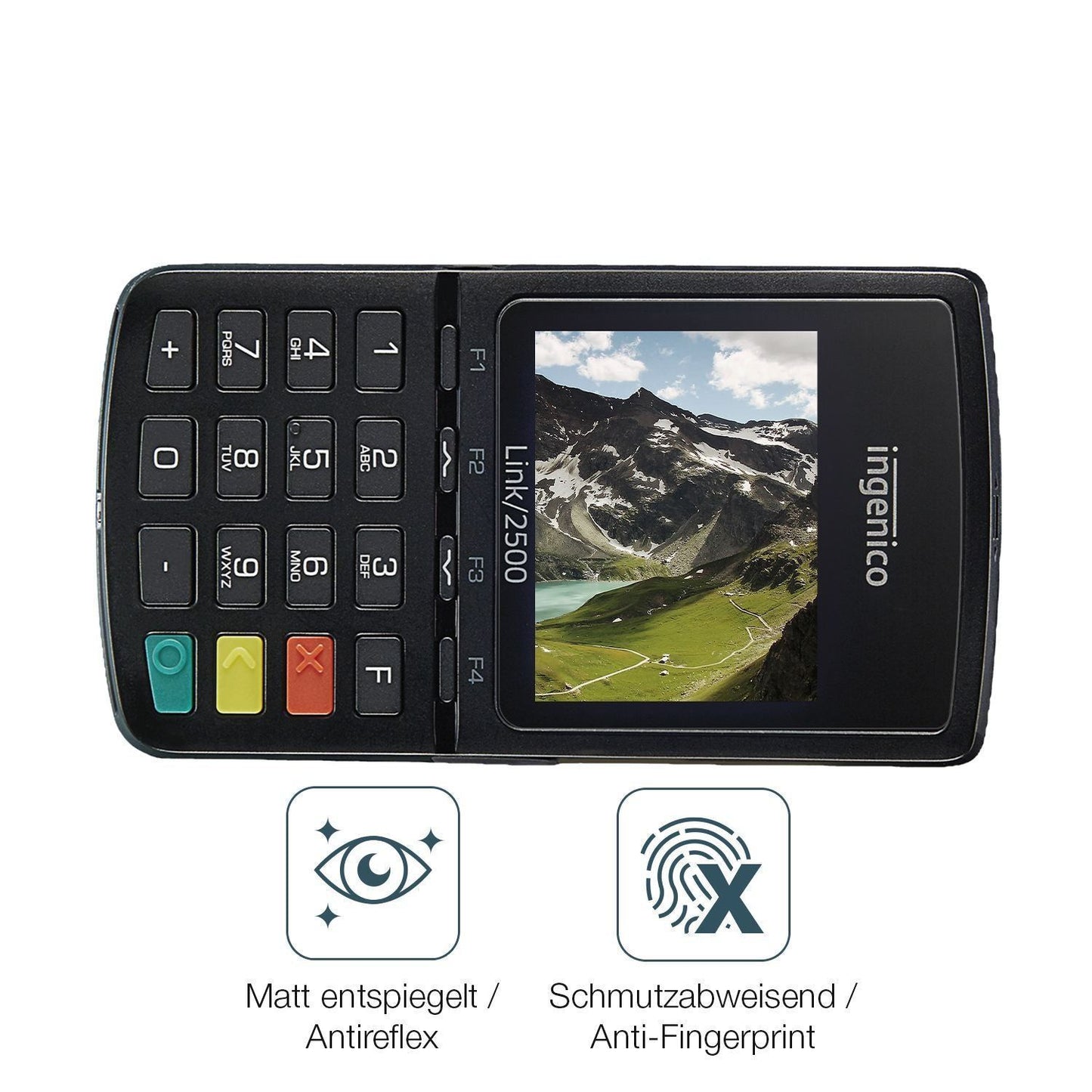 2x 9H Schutzfolie matt für Ingenico Link 2500 Panz (5)