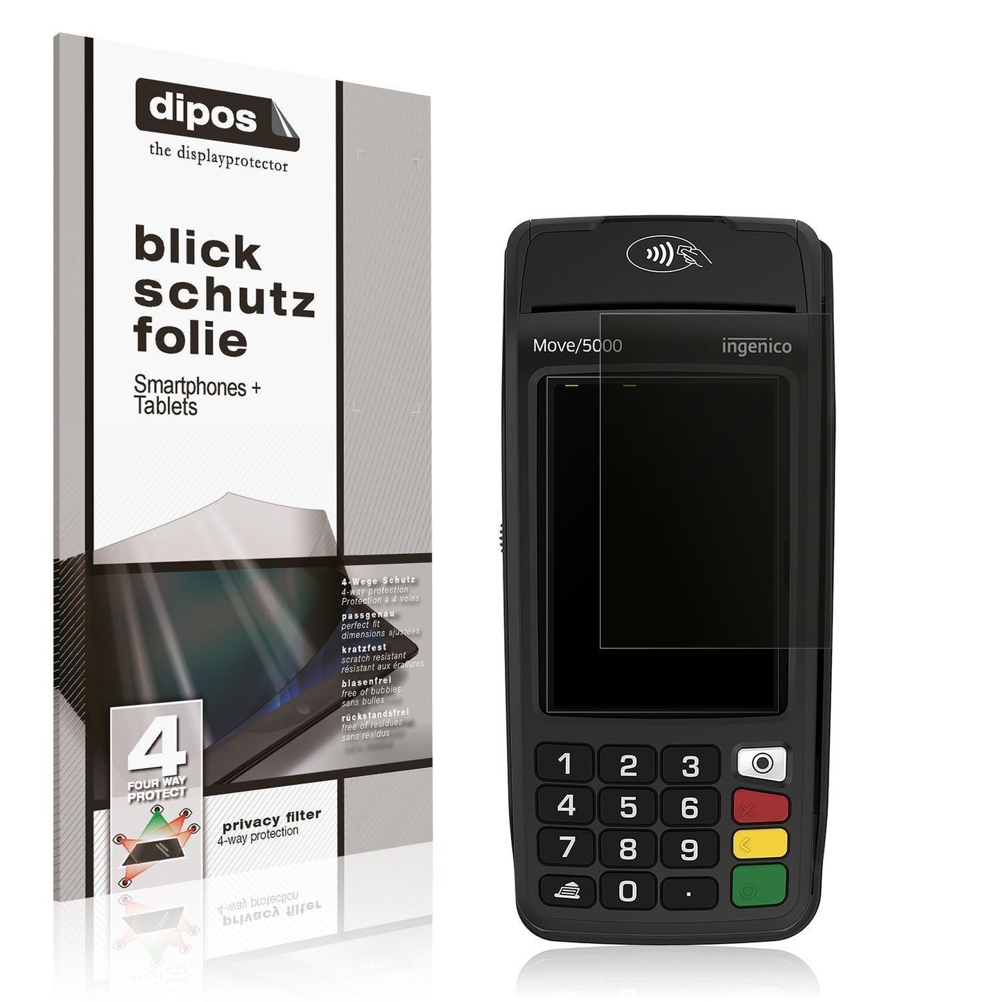 Blickschutzfolie für Ingenico Move 5000 matt Schut (1)