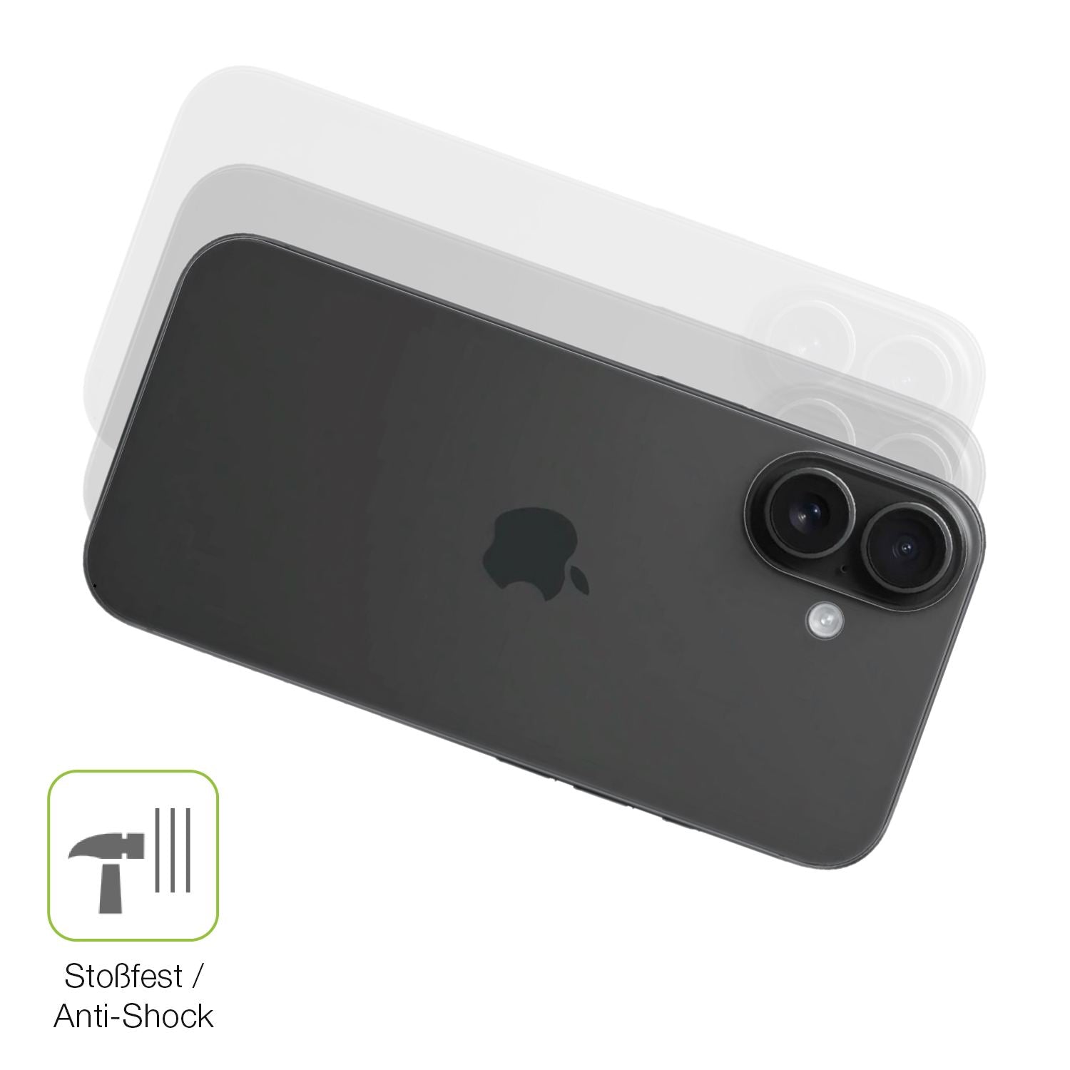 2x Full Cover Schutzfolie matt für Apple iPhone 16 (4)