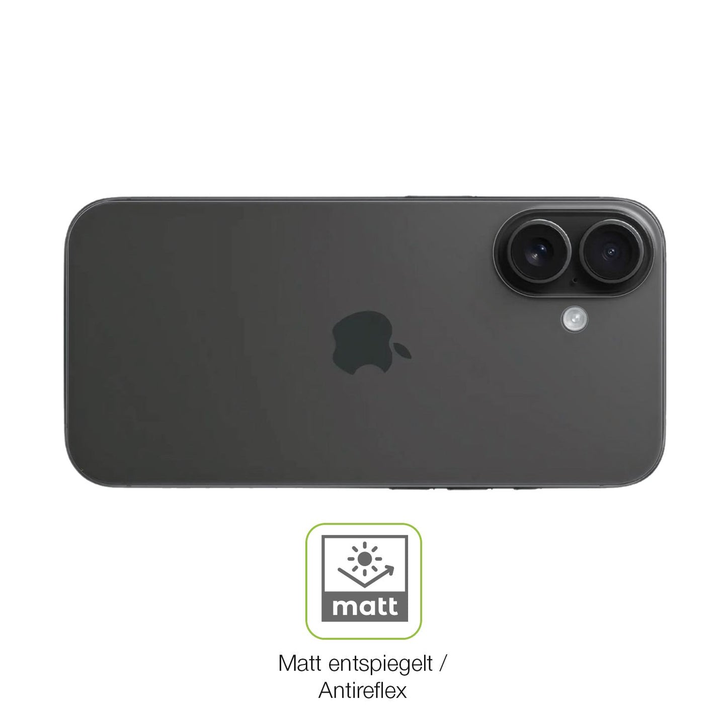 2x Full Cover Schutzfolie matt für Apple iPhone 16 (5)