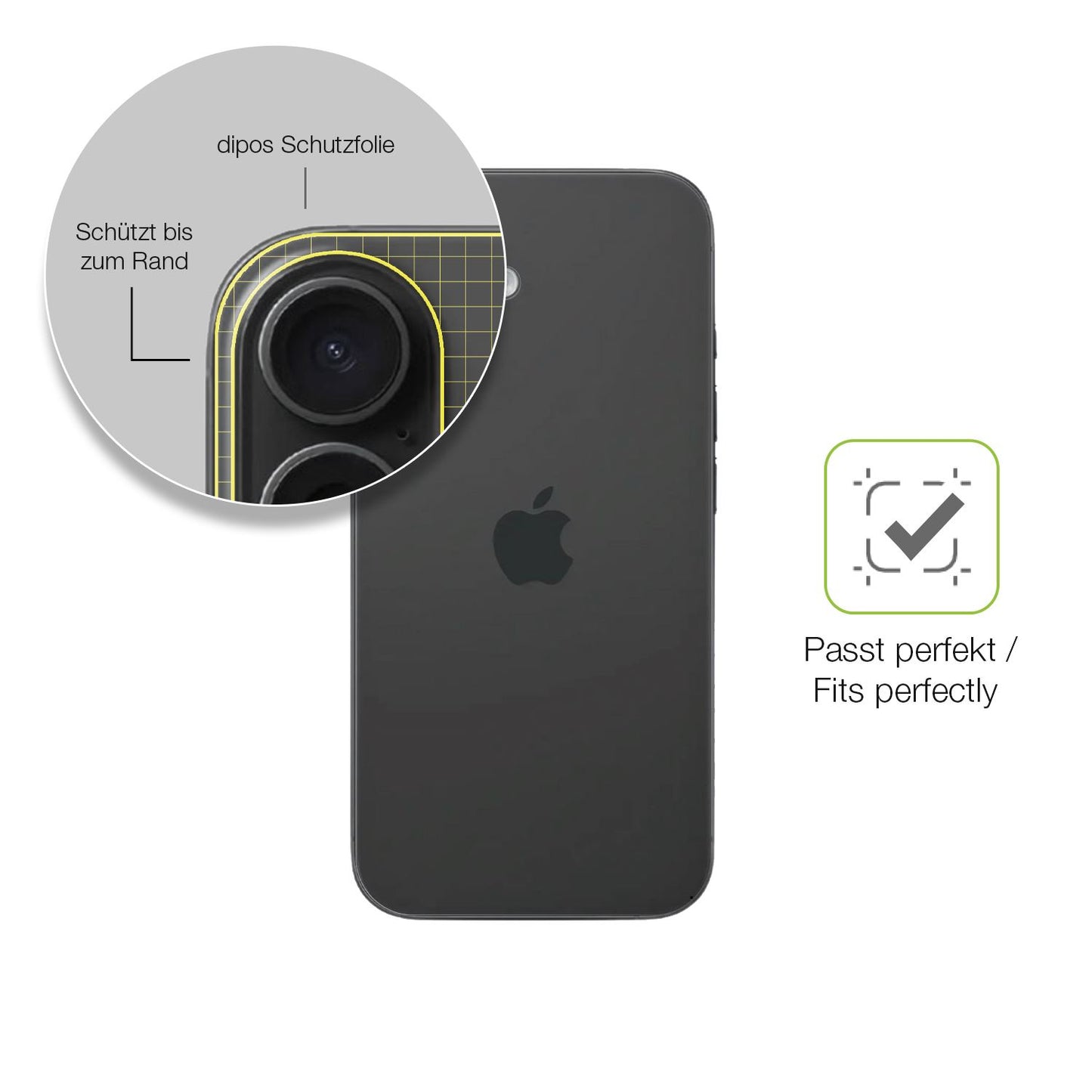 2x Full Cover Schutzfolie matt für Apple iPhone 16 (6)