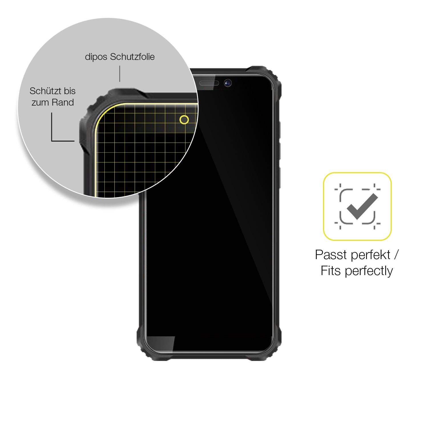 2x 3D Full Cover Schutzfolie für Oukitel WP5 (6)