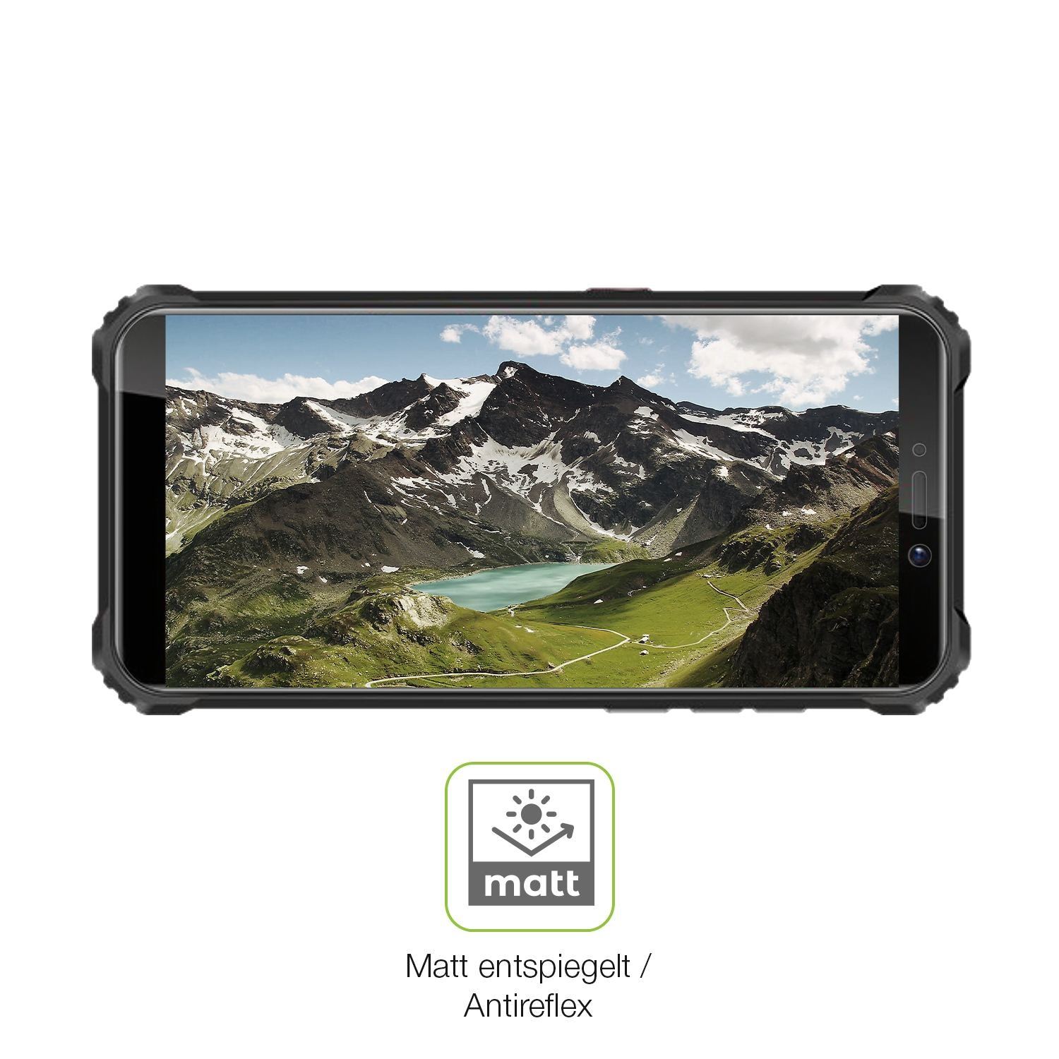 2x Full Cover Schutzfolie matt für Oukitel WP5 (5)