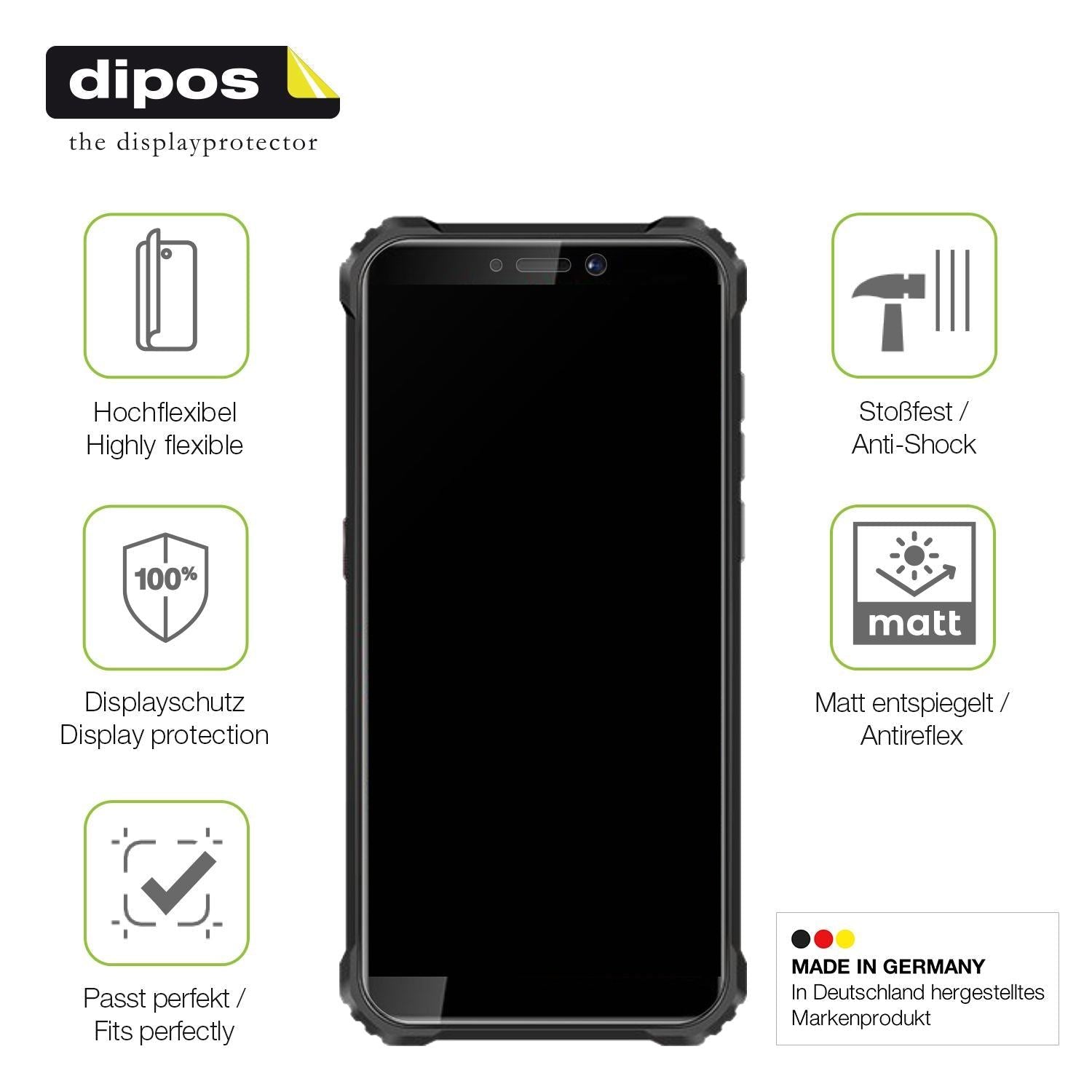 2x Full Cover Schutzfolie matt für Oukitel WP5 (7)