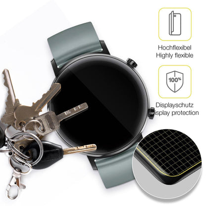 2x 3D Full Cover Schutzfolie für Huawei Watch GT 2 (3)