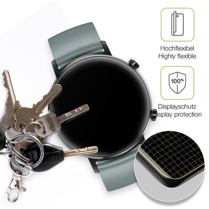 2x Full Cover Schutzfolie matt für Huawei Watch GT (3)