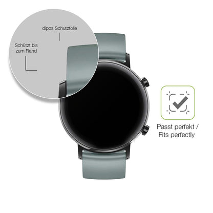 2x Full Cover Schutzfolie matt für Huawei Watch GT (6)