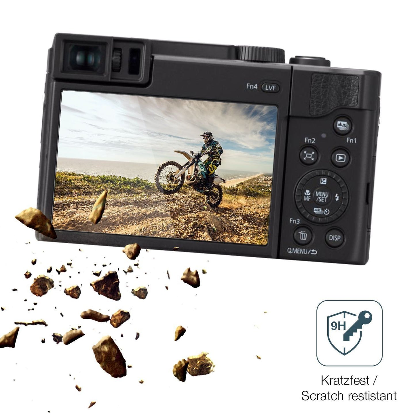 2x 9H Schutzfolie für Canon EOS R100 Panzerfolie (3)