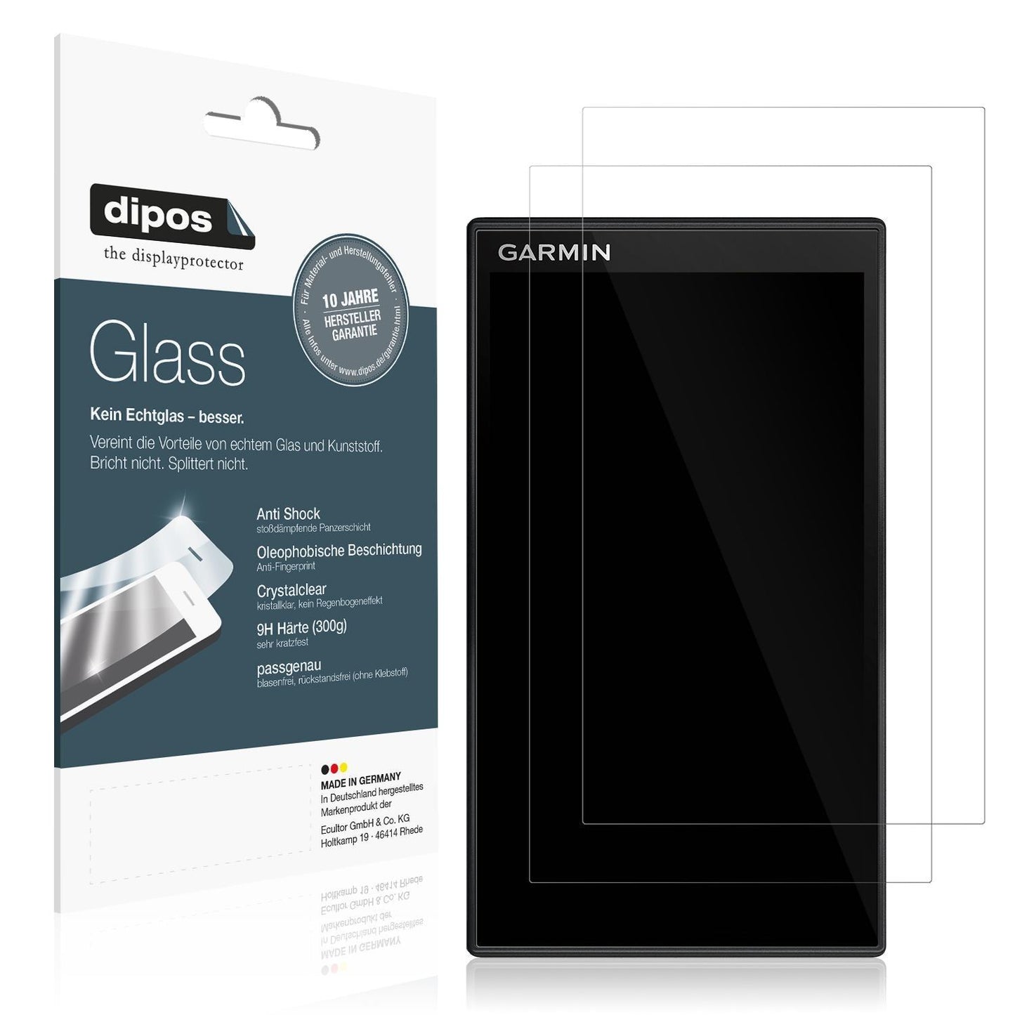 2x 9H Schutzfolie für Garmin DriveSmart 66 Panzerf (1)