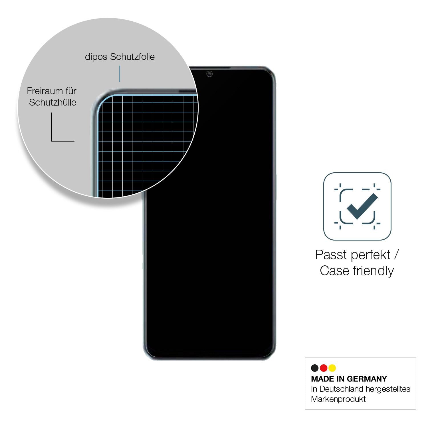 2x 9H Schutzfolie matt für OPPO A58x Panzerfolie (6)