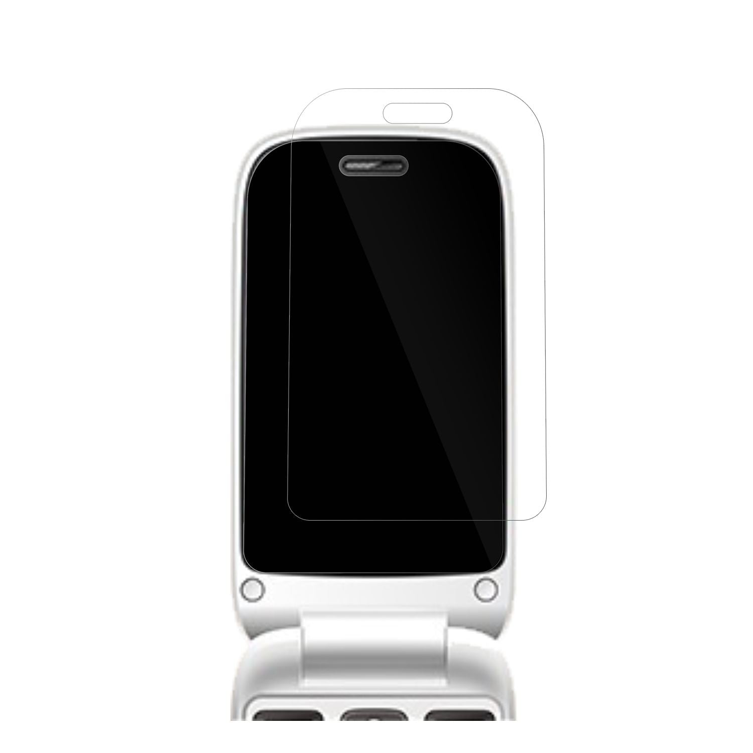 4x Schutzfolie klar für TRUE S70 Seniorenhandy Dis (2)