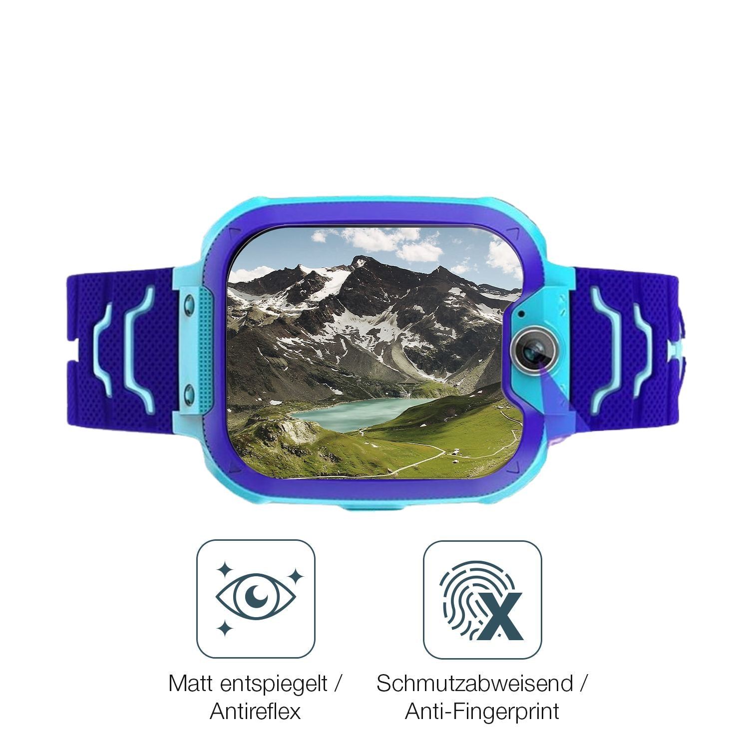 6x Schutzfolie matt für Jubunrer Bleu Kids Smartwa (4)