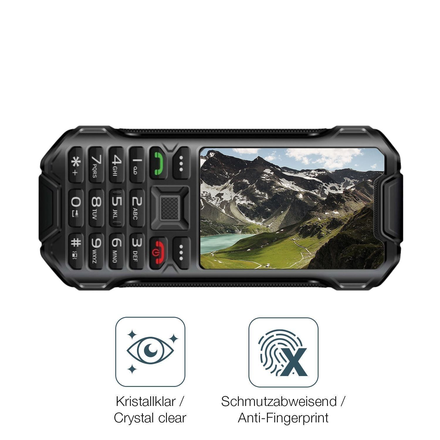 4x Schutzfolie klar für Telware IP68 Outdoor Handy (4)