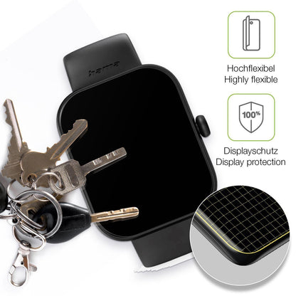 2x Full Cover Schutzfolie matt für Hama Fit Watch  (3)