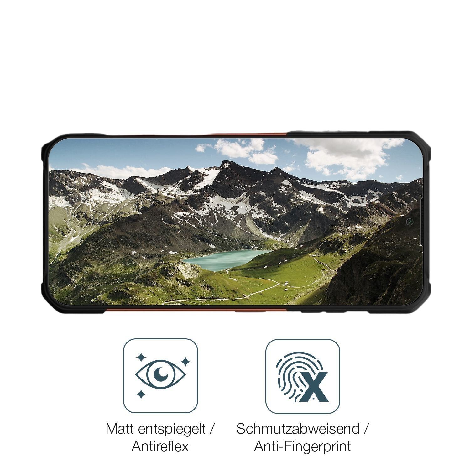 2x 9H Schutzfolie matt für myphone Hammer Construc (5)
