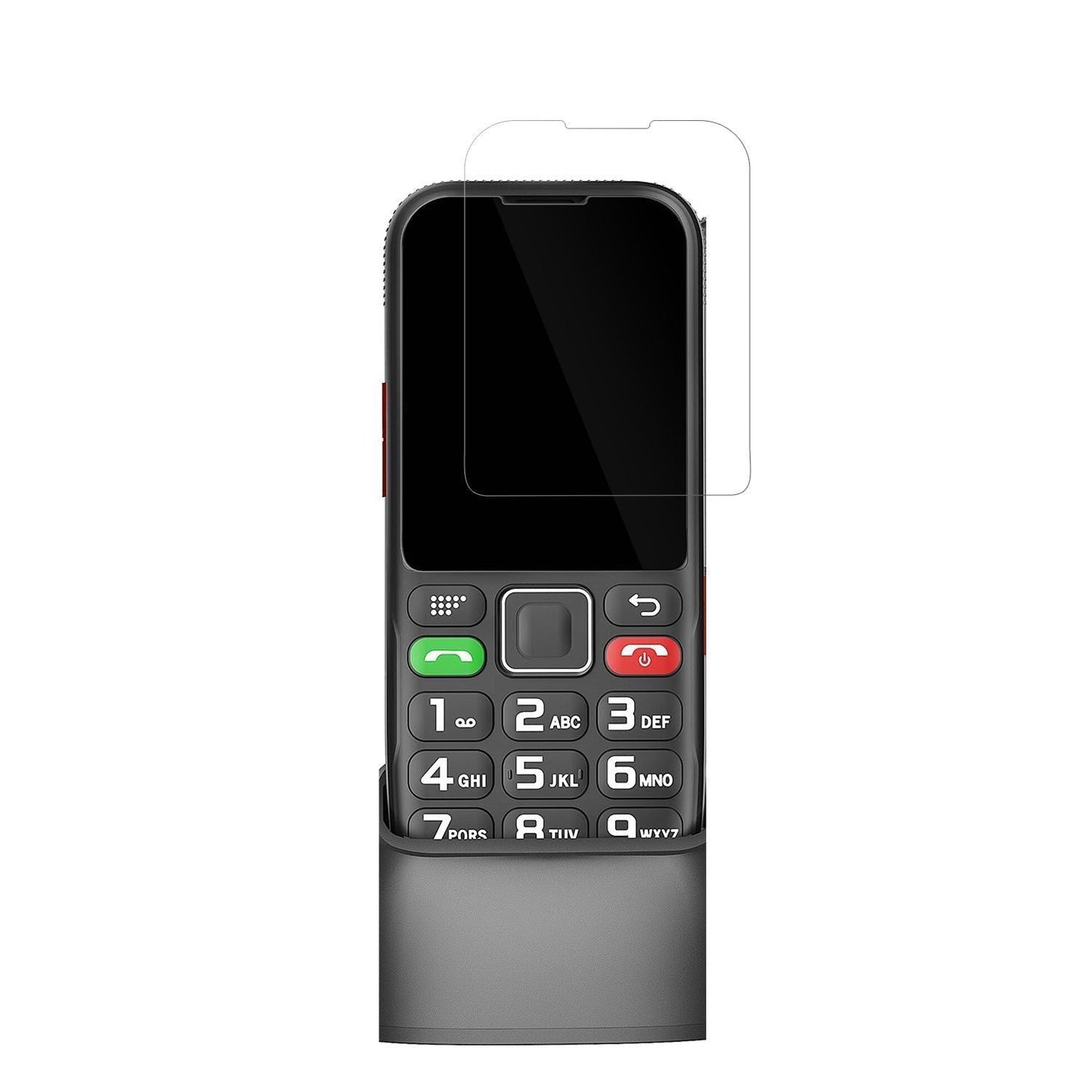 4x Schutzfolie klar für Brisum F22 Seniorenhandy D (2)