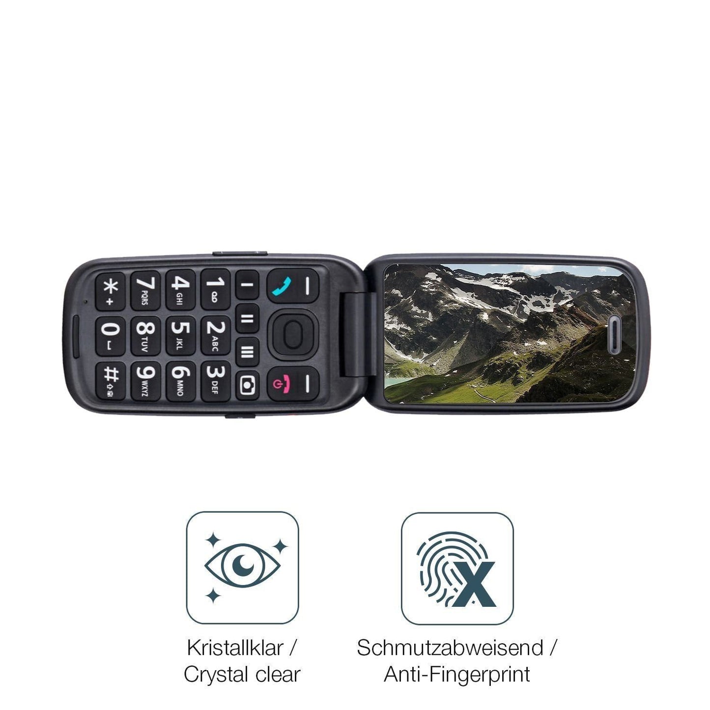 2x 9H Schutzfolie für Panasonic KX-TU446EXC Senior (5)