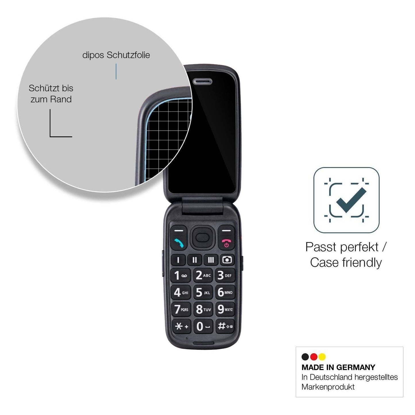 2x 9H Schutzfolie für Panasonic KX-TU446EXC Senior (6)