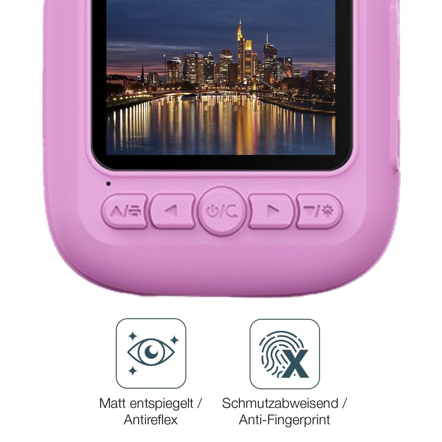 2x 9H Schutzfolie matt für CAMCLID ET-6 Kinder Kam (5)